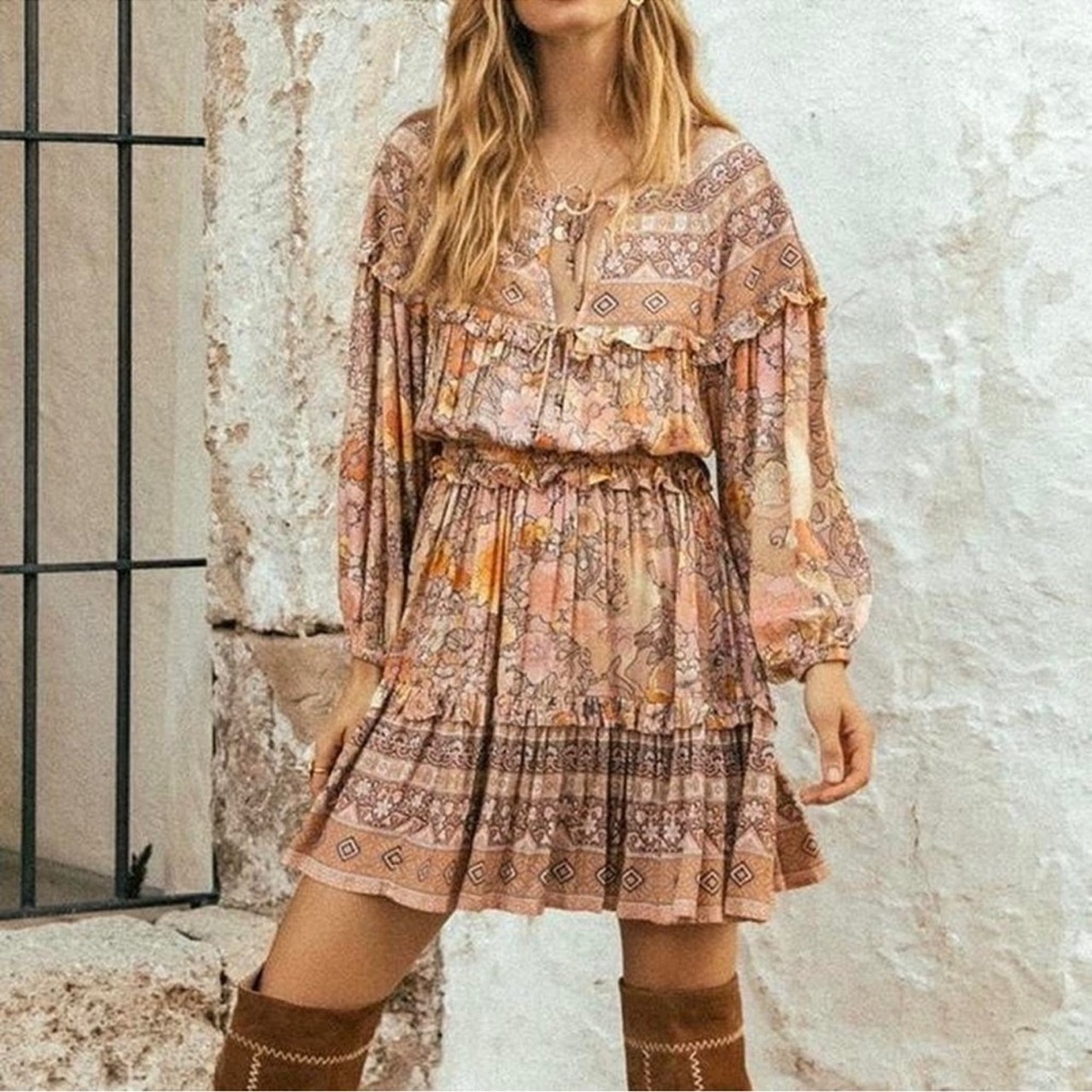 Spell amethyst mini dress